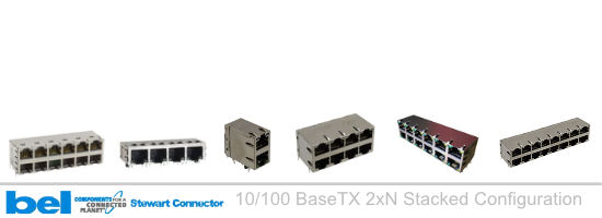 10/100 BaseTX 2xN Stacked Configuration